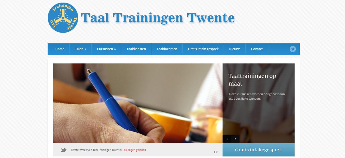 Nieuwe website Taal Trainingen Twente